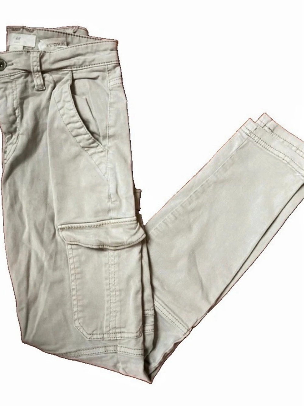 H&M Cargo skinny Pants light tan US 2
